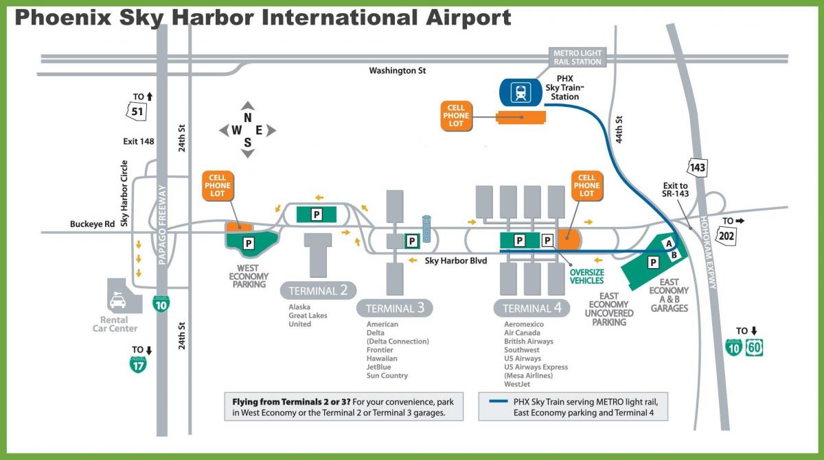 мапа аеродрома Феникс