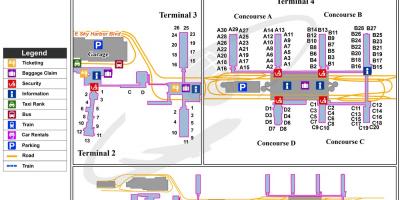 Скај Харбор терминал аеродрома мапи